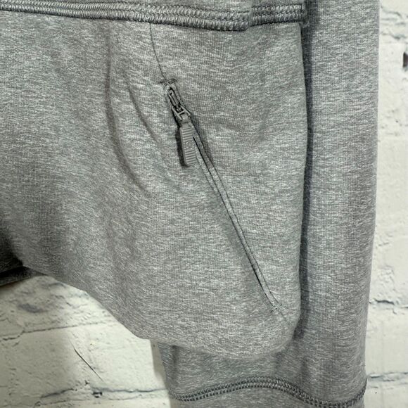 Lululemon Ready to Rulu Crop Sweater Women 12 Gray Pullover Funnel Neck Athletic - Picture 10 of 14
